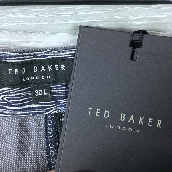 Ted Baker Clydesy Mini Design Slim Fit Trousers - Picture 6 of 6